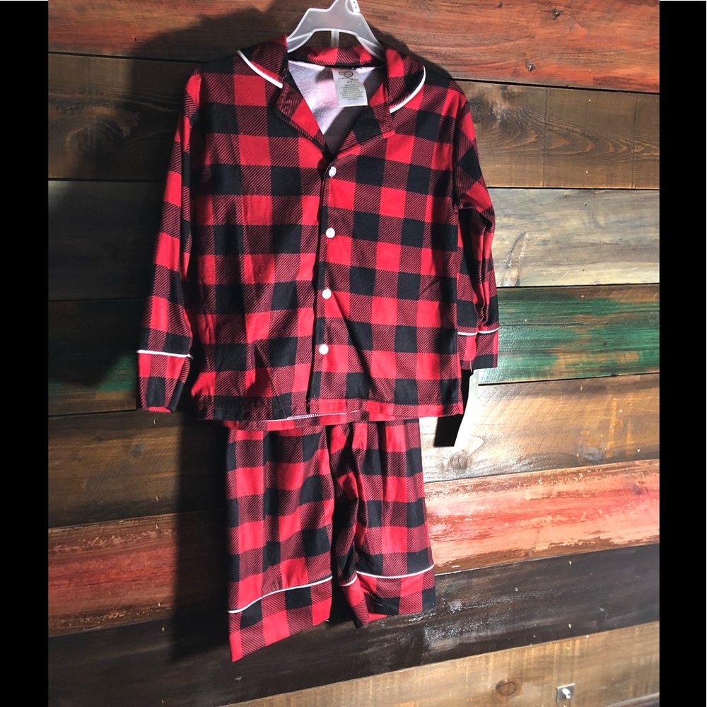 Buffalo Plaid Christmas pajamas.Boys size 4/5.